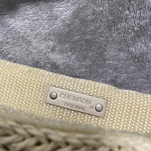 Chenson Original Woven Purse Handbag Blue Natural - Picture 5 of 7